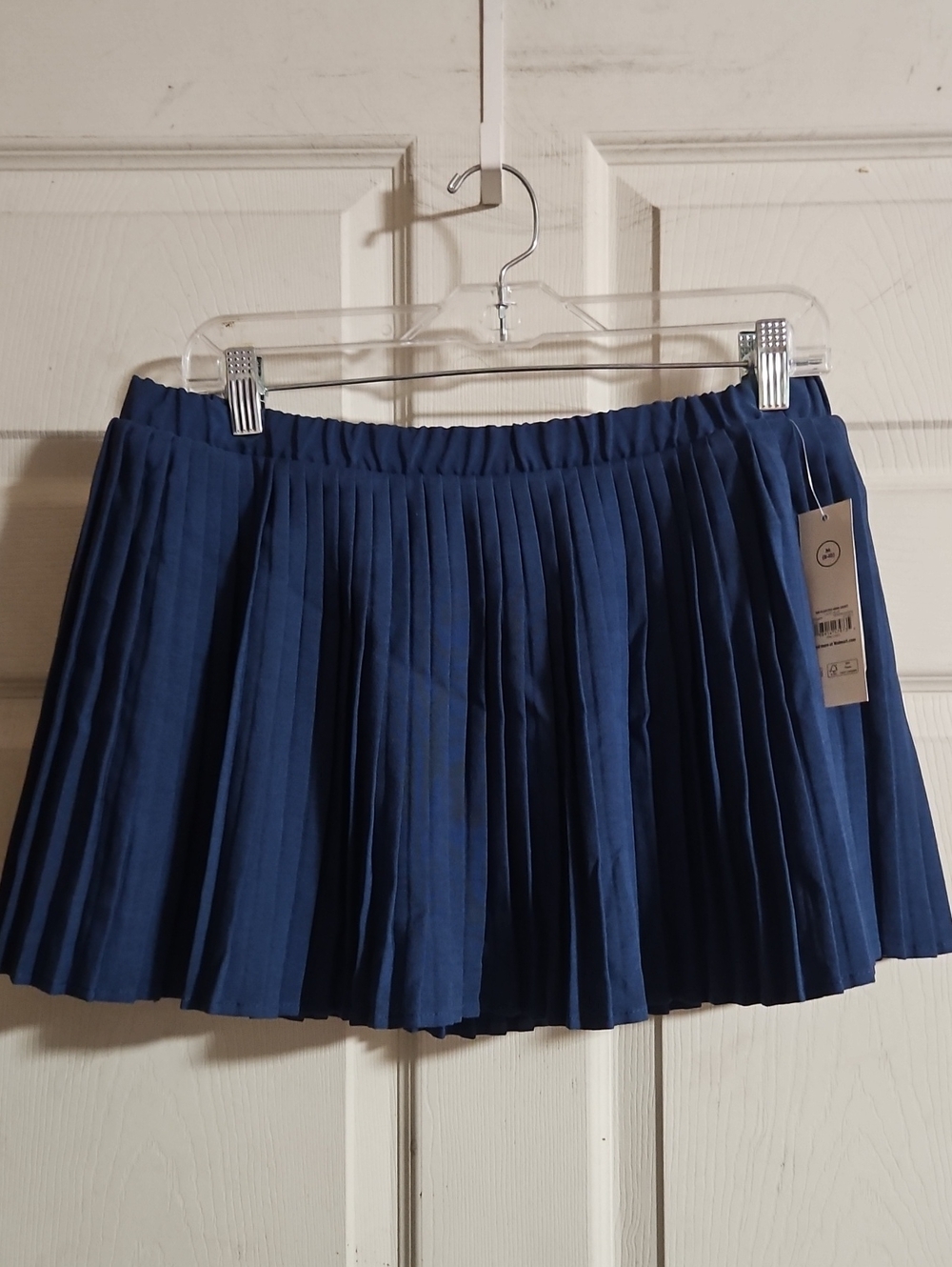 NO BOUNDARIES PLEATED MINI SKORT: CADET BLUE: NEW WITH TAGS: M (8-10)